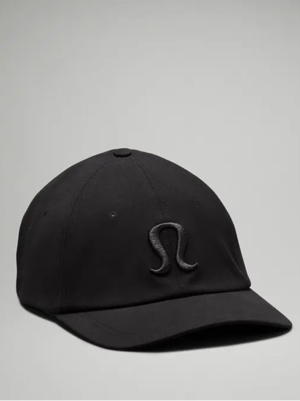 LULULEMON DAYS SHADE BALL CAP IN BLACK LARGE LOGO EVERYDAY BASEBALL HAT MENS O/S